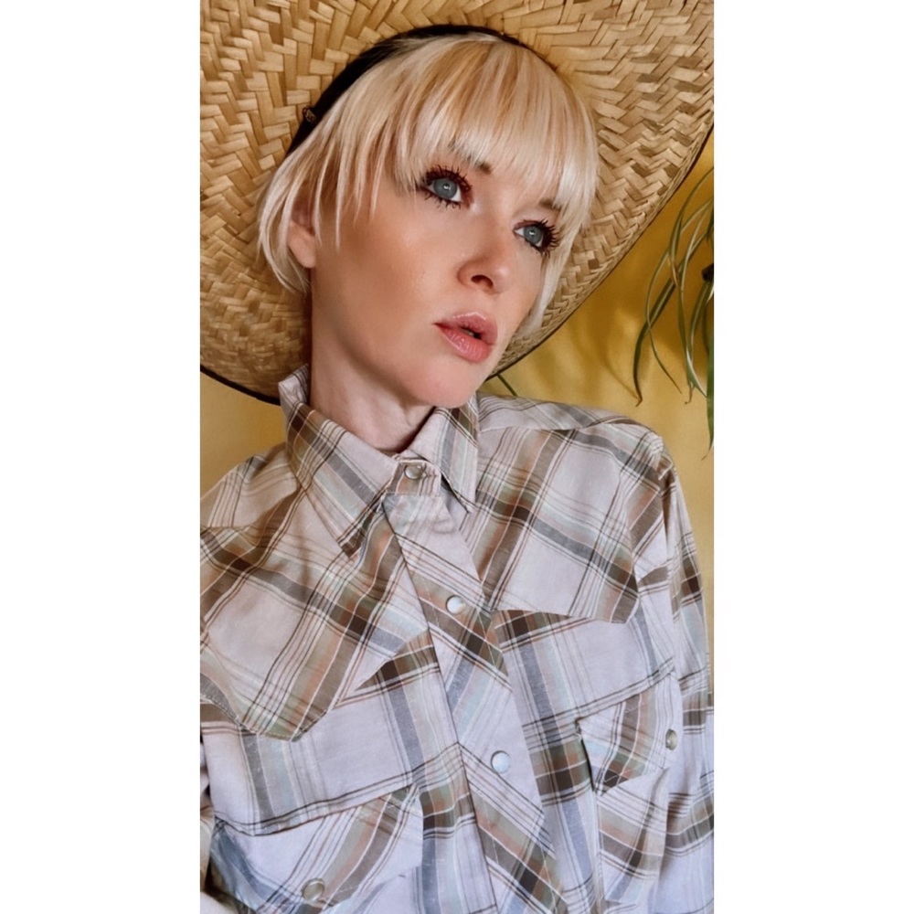 Vintage Mens 70s Western Pearl Snap Shirt - Picture 5 of 9